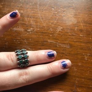 Sterling silver vintage turquoise ring